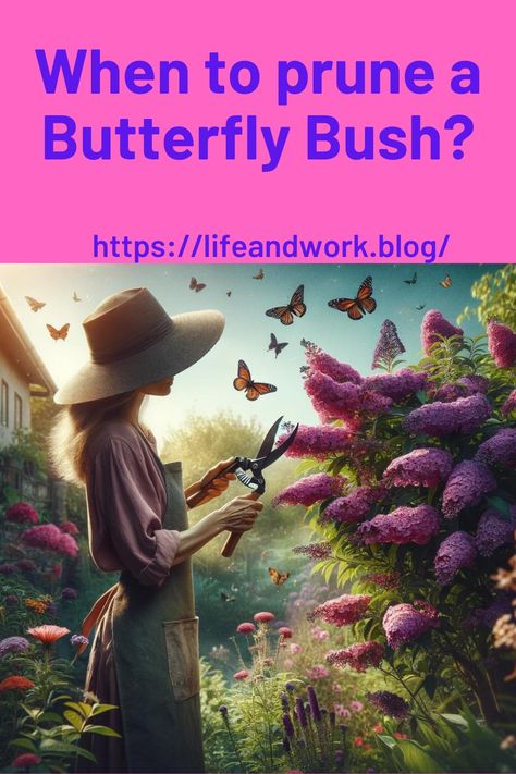 When to prune a Butterfly Bush? Garden And Yard Butterfly Bush Garden, Pruning Azaleas, Tomatillo Plant, Buddleja Davidii, Bush Garden, Butterfly Bush, Growing Roses, Attract Butterflies, Plant Health