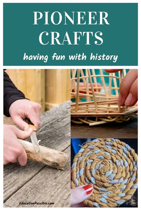 Stem Sewing Activities, Pioneer Crafts Diy Projects, Pioneer Day Crafts, Crafts For Elementary Students, Lost Skills, Pioneer Day Activities, Pioneer Games, Library Party, American History Activities