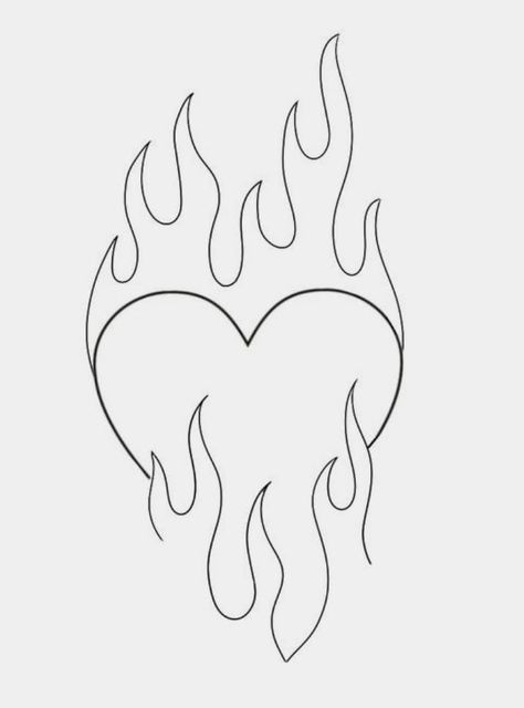 Easy Tattoo Ideas To Draw, Tattoo Ideas Female Easy To Draw, Hart Draw, Tattoo Ideas Easy To Draw, Easy Tattoo Drawings, Heart Drawing Cute Simple, Easy Traceable Drawings, Simple Art Sketches, Easy Outline Drawings