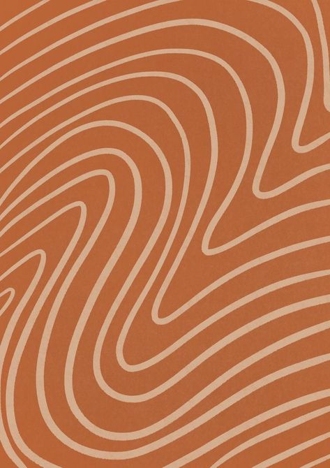 Burnt Orange Background, Boho Background, Single Line Art, Line Print, Boho Wallpaper, Orange Aesthetic, Photo Wall Collage, Single Line, Cute Patterns Wallpaper