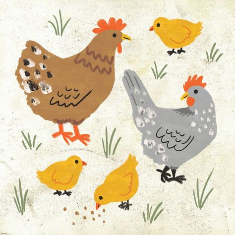 Professionelle Illustrationen und Papeterie für ihr Business oder ihr Event(ehemFanfare Paper Goods) Cute Farm Animals Drawings, Cute Farm Illustration, Cute Chicken Illustration, Chicken Cute Drawing, Chicken Illustration Cute, Cute Chicken Art, Chickens Illustration, Chicken Drawing Cute, Chicken Doodles