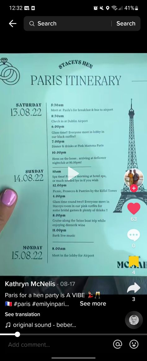 Emily In Paris Hen Party, Paris Hen Party, Paris Hen Do, Classy Hen Do, Hen Ideas, Dublin Airport, Paris Itinerary, Bachelorette Themes, Emily In Paris