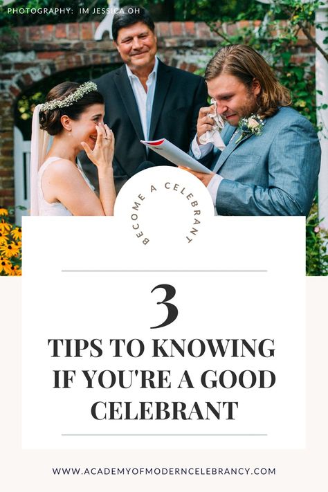 We interviewed couples, families, suppliers, and celebrants themselves to find out what sets a good celebrant apart from the rest. We reveal what makes a good celebrant. #celebrant #goodcelebrant #celebrantips #celebrantideas #celebranthelp #planningawedding #celebranthostingwedding #weddingceremony #weddingday #becomeacelebrant Marriage Celebrant Ideas, Branding Ceremony Wedding, Secular Wedding Ceremony Script, Celebrant Wedding, Ceremony Procession Order, Humanist Wedding Ceremony, Wedding Mc, Wedding Celebrant, Marriage Celebrant