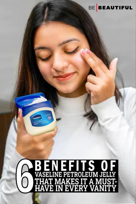 Benefits of Vaseline petroleum jelly Petroleum Jelly Benefits, Vaseline For Face Moisturizer, Vaseline Skin Care, Benefits Of Petroleum Jelly, Vaseline Under Eyes, Vaseline For Face, Benefits Of Vaseline, Dry Under Eyes, Vaseline Original