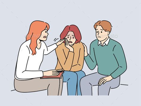 People Support Unhappy Woman at Group Therapy Comforting Someone Drawing, Canva Stickers, Attack Movie, Minimal Drawing, Caring Person, Support Pictures, Student Cartoon, Peer Group, Minimal Drawings