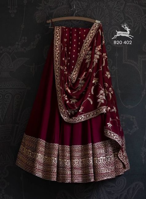 Red Colour Lehenga, Wedding Guest Lehenga, Guest Lehenga, Georgette Lengha, Maroon Lehenga Choli, Bridal Wedding Lehenga, Maroon Lehenga, Bridesmaid Lehengas, Red Lehenga Choli