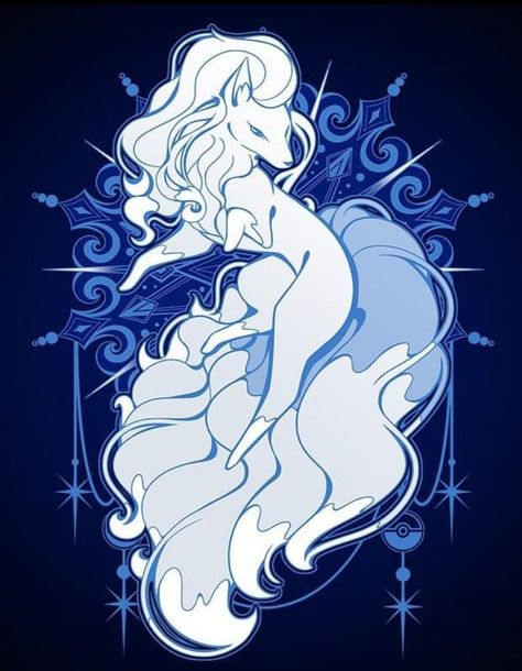 Alolan Ninetales Wallpaper, Ninetales Tattoo, Ninetails Tattoo, Alolan Ninetales Pokemon Art, Alolan Ninetales Tattoo, Alolan Ninetales Art, Ninetails Pokemon Art, Alolan Ninetails, Pokemon Alolan Ninetales