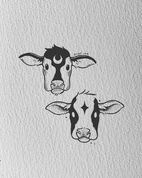 Crisp Ink, I Love Cows, Tattoo Fixes, Maching Tattoos, Cow Tattoo, Matching Best Friend Tattoos, Western Tattoos, Lafayette Louisiana, Frog Tattoos