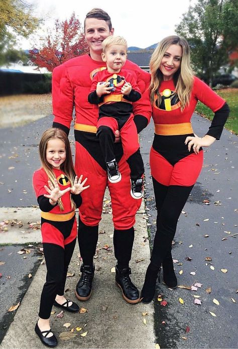 The Incredible Halloween Costume, The Incredibles Costume Diy, Diy Violet Incredibles Costume, Me Incredible Costume, The Incredibles Costume Family, Family Halloween Costumes Superhero, Diy Incredibles Costume Families, Incredible Family Costume, Incredibles Halloween Costume Family