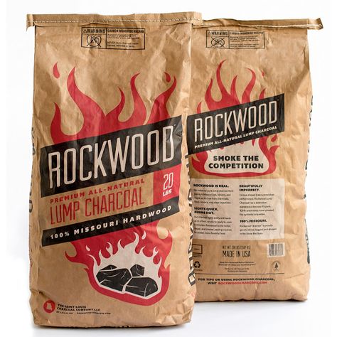 Rockwood on Packaging of the World - Creative Package Design Gallery Charcoal Packaging, Lump Charcoal, Charcoal Briquettes, Best Charcoal, Pecan Wood, Label Image, Cool Packaging, Creative Packaging Design, Croquettes