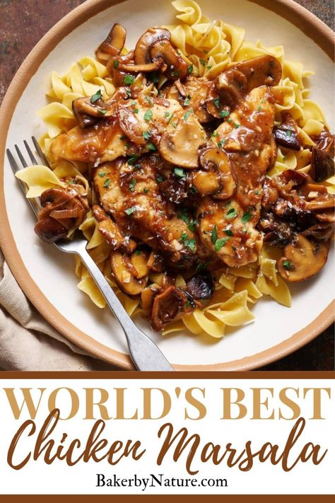 Chicken With Butter Noodles, Dinner Recipes For Family Fall, Chicken With Buttered Noodles, Popular Chicken Recipes, August Meals, Chicken Marsala Pasta, Buttery Noodles, Cottage Recipes, Italian Dinners