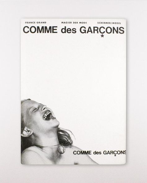 • Magier der Mode Comme des Garçons Graphic Design Capstone, Comme Des Garcons Graphic Design, Comme Des Garcons Poster, Comme Des Garcons 90s, Comme Des Garcons Aesthetic, 90s Branding, Japanese Magazine Cover, Commes Des Garcons, Magazine Front Cover