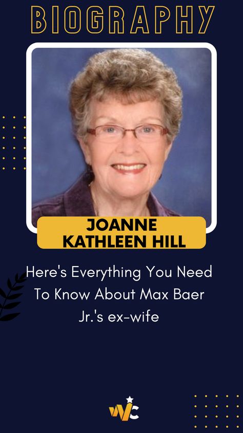 Joanne Hill is an actress and wife of Max Baer Jr. Maximilian Adalbert Baer Jr. is an American actor, producer, comedian, and director. He is best known for his role as Jethro Bodine, the dimwitted nephew of Jed Clampett (played by Buddy Ebsen) in the series The Beverly Hillbillies. Max Baer Jr, Max Baer, Buddy Ebsen, Richest Actors, The Beverly Hillbillies, Ex Wives, Famous Celebrities, American Actors, Comedians