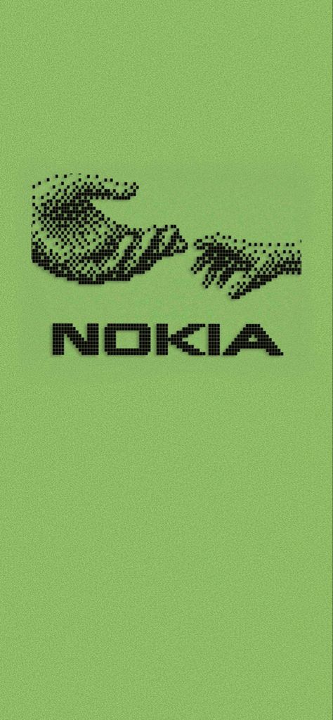 Iphone Trendy Wallpaper, Light Color Aesthetic Wallpaper, Nokia Aesthetic Wallpaper, Nokia Logo Wallpaper, Pixelated Wallpaper Aesthetic, Pixel Green Wallpaper, Nokia Background, Nokia Hand Logo, Funky Wallpaper Iphone Aesthetic