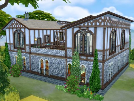 Kerlessly's Haven of the Earth Witch - no CC Witch Games, Earth Witch, Lotes The Sims 4, Sims 4 House Building, Sims 4 House Plans, Sims Ideas, Sims 4 House Design, Casas The Sims 4, Sims Building