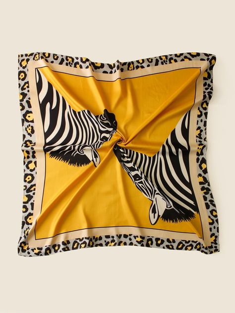 Animal Bandana, Print Scarf Design, Hijab Designs, Color Palette Bright, Bandana Styles, Hijab Scarf, Hijabi Outfits, Bandana Scarf, Bandana Print