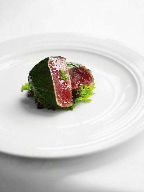 Basil Infused Tuna #seafood #seafoodrecipes #chefrecipes #tuma Tuna Belly Recipe, What Katie Ate, Tuna Fish Recipes, Hamilton Island, Fine Dining Recipes, Tuna Recipes, Molecular Gastronomy, Signature Dishes, Chef Recipes