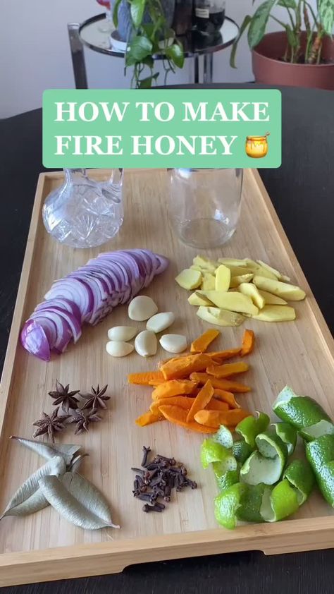 bri 🌱(@opulentbria) on TikTok: 🔥🍯 #herbalist #herbalism #herbs #plantmedicine #fyp #blackherbalist #honey #firecider Fire Honey, Honey Remedies, Fire Cider Recipe, Digestive Aid, Fire Cider, Honey Benefits, Food Medicine, How To Make Fire, Improve Heart Health