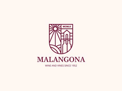 Malangona - Wine and vines by Eugenio Errico on Dribbble Vine Logo, Wine Logo Design, Wine Logo, Unique Logo Design, Visual Branding, Restaurant Branding, Tech Startups, Vine Design, Learning Design