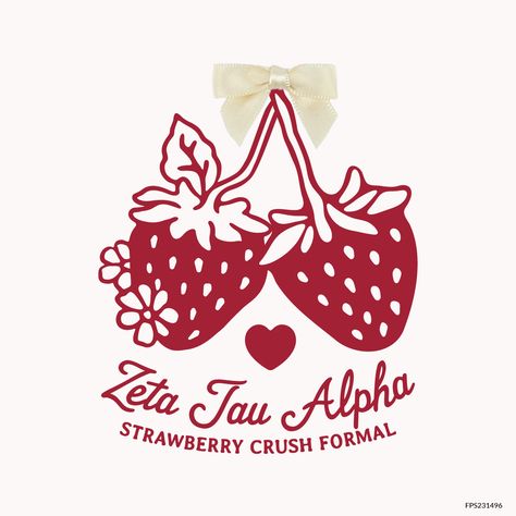 Design unique and trendy custom merch for your Greek organization from Fresh Prints! Submit a proof request to get a free mockup of your design today. 

Zeta Tau Alpha designs | Zeta Tau Alpha apparel | custom apparel | greek apparel | Sorority designs | Formal designs  |Formal apparel | strawberry | strawberries | flower | heart | hearts | zeta tau alpha | formal | sisterhood | philanthropy | social

#shirtjustgotcrazy #freshprints Strawberry Sorority Theme, Strawberry Merch, Strawberry Sorority, Zeta Tau Alpha Graphic, Zeta Tau Alpha Shirts, Strawberry Logo, Trendy Merch, Formal Shirt Design, Alpha Apparel