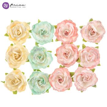 Snow Rose Prima Flowers Snow Rose, Make Paper Flowers, Prima Flowers, Origami Rose, Flower Embellishments, Decor Hacks, Paper Flower Decor, How To Make Paper Flowers, Handmade Flowers Paper