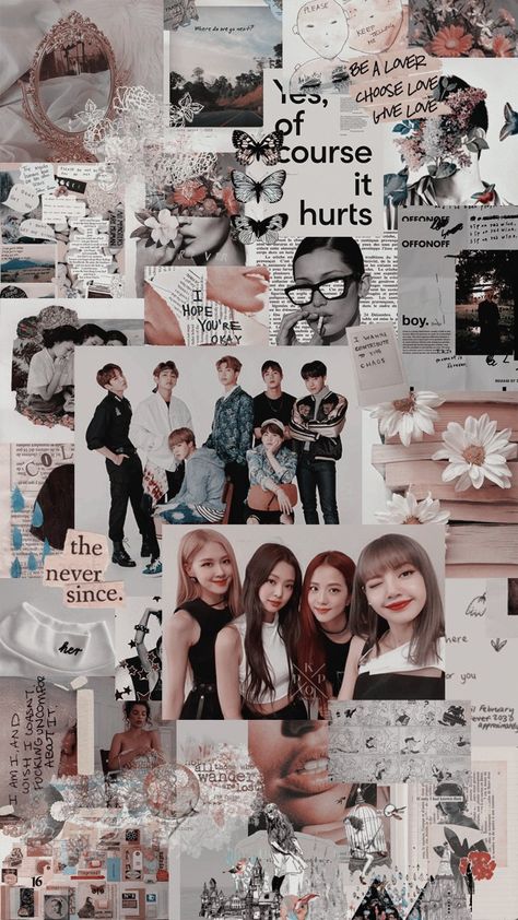 Blackpink And Bts Wallpaper, Armyblink Logo, Bts And Blackpink Logo Together, Blackpink Background, Blackpink Collage, Iphone Wallpaper Bts, Cute Wallpapers For Ipad, Blink Book, Black Pink Background