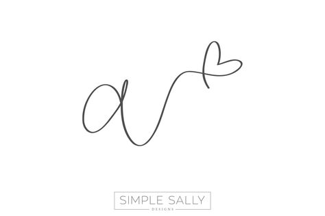 Simple designs for photographers and small businesses. Logos, initials, words, hand lettering. Simple Sally Tattoo, Handwritten Tattoo, Sally Tattoo, Initial Tattoo, Small Tattoo, Tiny Tattoos, Tattoo Idea, Tattoo Inspo, Tattoos And Piercings