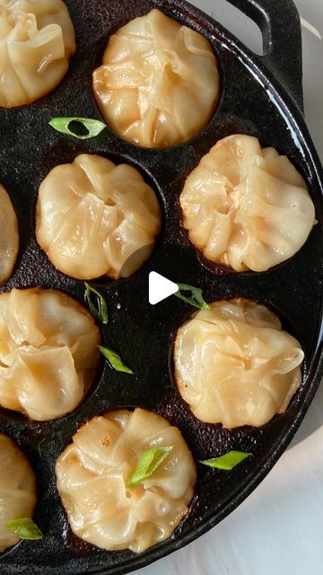 Simran Tandon | Food Blogger on Instagram: "Can’t fold a decent dumpling like me, then try these easy Dumpling made in Panniyaram or Appe pan !! 
Chicken & Chive Dumplings 🥟 

Instructions 
Heat 2 tsp of oil in a pan, add garlic, ginger, and scallions. Cook for few seconds and then add the mushrooms. Add soy sauce and cook till mushrooms leach out all the water and softens. 
* Take minced chicken in a big bowl and add the cooked mushrooms, chopped chives, and rest of the ingredients except oil and the wrappers ( hehe obvious).
* Mix them well to help tenderising the chicken filling.
* Lightly Brush a nonstick appe pan with oil 
* Place a sheet of dumpling wrapper in the cavity of the appe pan, gently push it down. Add 1 Tbsp of the chicken filling and gently press it with a spoon to fill Cooked Mushrooms, Chive Dumplings, Dumpling Wrapper, Easy Dumplings, Minced Chicken, Dumpling Filling, Dumpling Wrappers, Asian Chicken, Pan Chicken