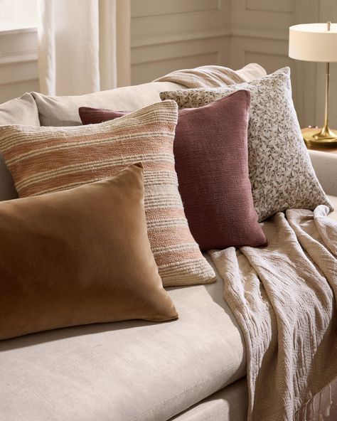 Easy updates to refresh your living room: Surround your sofa with stylish coffee and side tables and add a lamp for cozy lighting. Complete your space with a hand-knotted rug and comfortable pillows and throws. Comfortable Pillows, Pillows And Throws, Hand Knotted Rugs, Hand Knotted, Side Table, Sofa, Living Room, Pillows