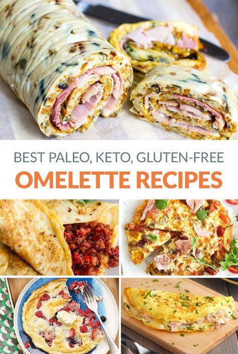 Best Paleo Omelette Recipes (Keto, Gluten-free, Whole30 options including sweet versions) #omelette #omelettes #eggs #eggrecipes #breakfast #paleo #glutenfree #keto #paleorecipes Paleo Omelette, Omelette Recipes, Sweet Potato Frittata, Breakfast Paleo, Omelette Recipe Easy, Snacks Under 100 Calories, Fit For Life, Healthy Sweet Snacks, Omelette Recipe