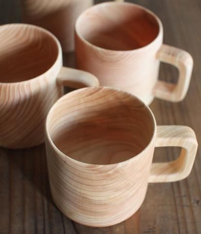 Wood Mugs, Wooden Mug Diy, Wood Coffee Mug, Wooden Mug, Wood Beer Mug, Wooden Cups, Wooden Fruit Bowl, Wooden Beer Mug, Bamboo Cups