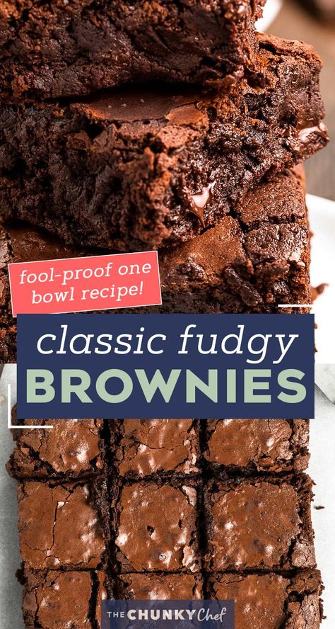 Fudgy Brownies Recipe, Chewy Brownies Recipe, Black Color Hairstyles, Brownies From Scratch, Fudgy Brownie Recipe, Color Hairstyles, Chewy Brownies, Brownie Toppings, Dessert Bar Recipe