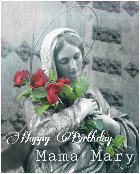 Mother Mary Birthday, Happy Birthday Mother Mary, Happy Birthday Mama Mary, Mother Mary Wallpaper, Mary Wallpaper, Birthday Wishes For A Friend Messages, Birthday Mama, Gratitude Quotes Thankful, Mary Birthday