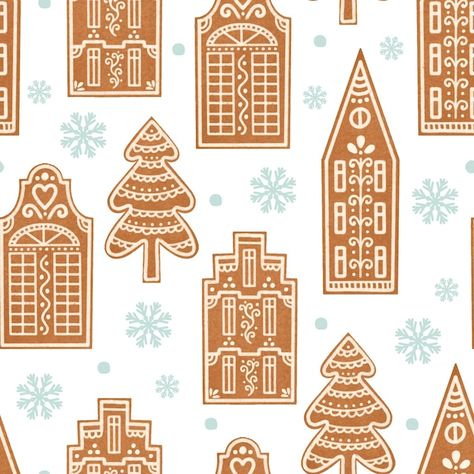 Free Vector | Hand drawn gingerbread house collection Ginger Bread Houses Drawing, Gingerbread House Graphic, Ginger Bread House Paintings, Gingerbread House Designs Drawing, Gingerbread House Sketch, Free Gingerbread House Printables, Gingerbread House Outline, Gingerbread House Window Painting, Gingerbread House Drawings