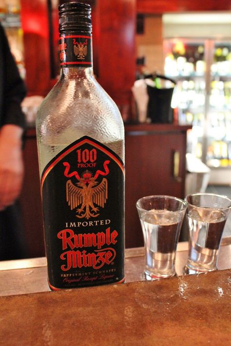 Rumple Minze. A friend told me it's the best. "It's like brushing your teeth and getting drunk at the same time." Rumple Minze, Shae Butter, Brushing Your Teeth, Tito's Vodka Bottle, Getting Drunk, Wine And Spirits, Brushing, Vodka Bottle, Printmaking