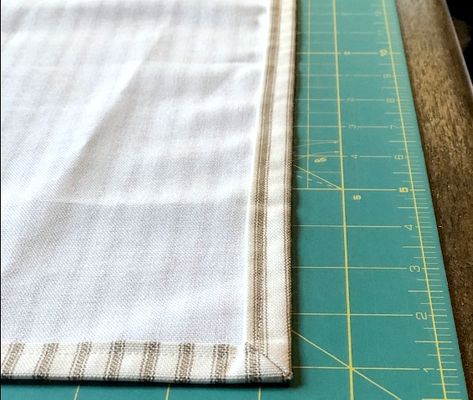 Make Your Own DIY Tea Towels | It's My Sustainable Life Sewing A Tea Towel, How To Sew Dish Towels, Dish Towels Diy How To Make, How To Sew Tea Towels, Sew Dish Towels, How To Make Tea Towels Diy, Tea Towel Patterns Free, How To Make Dish Towels, How To Sew Kitchen Towels