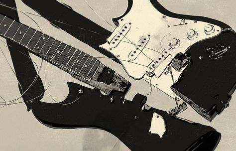 music Broken Guitar, Dirk Gently's Holistic Detective, Instagram Cool, Scott Pilgrim, Image Comics, Album Songs, Fall Out Boy, Gorillaz, Grunge Style