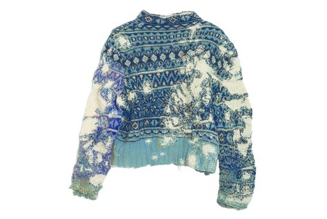 The Weekly Rundown: Celia Pym's Vintage Norwegian Sweaters are Painstakingly Hand-Darned - http://hddls.co/2rTVkPN Celia Pym, Selvedge Magazine, Damaged Clothes, Textile Inspiration, Norwegian Sweater, Make Do And Mend, Visible Mending, Riot Grrrl, Creation Couture