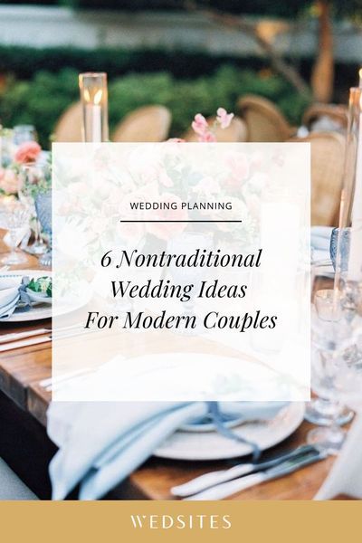 If you're the kind of couple looking to deviate from tradition, keep reading for 6 nontraditional wedding ideas we love for a modern celebration. Nontraditional Wedding Ideas, Traditional Wedding Invitations, Surprise Wedding, Unconventional Wedding, Summer Wedding Guests, Wedding Gift Registry, Wedding Activities, Modern Couple, Nontraditional Wedding