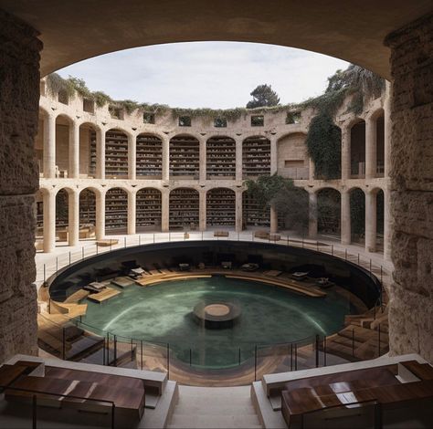 Roman Bath House, Roman Pool, Roman House, Jazz Lounge, Roman Architecture, Roman Baths, Thermal Bath, Party House, Hotel Boutique