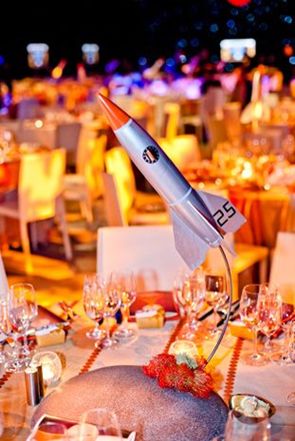 Rocket Ship Centerpiece, Rocket Centerpiece Space Party, Spaceship Centerpiece, Space Themed Table Centerpieces, Space Themed Centerpieces, Astronaut Centerpiece, No Flower Centerpieces, Rocket Centerpiece, Space Theme Centerpiece Ideas