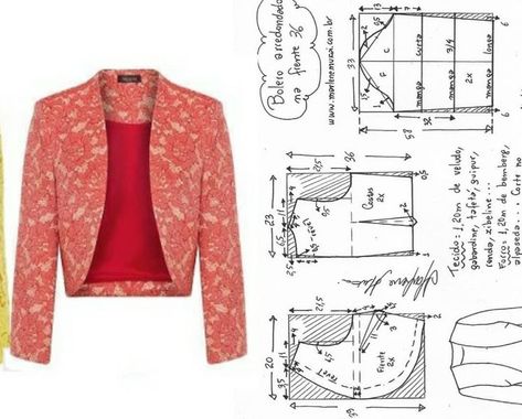 Mens Jacket Pattern, Clothing Pattern Design, T Shirt Sewing Pattern, Fashion Design Books, Barbie Sewing Patterns, Blazer Pattern, Coat Pattern Sewing, Girls Dress Sewing Patterns, Sewing Clothes Women