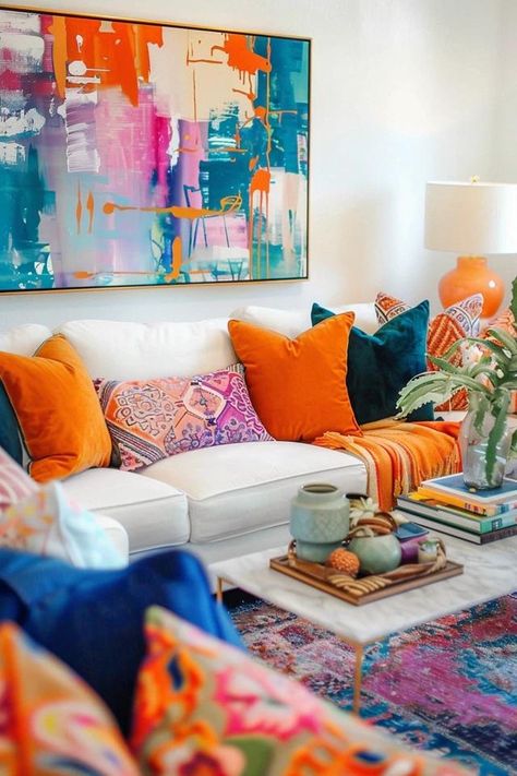 Boho Living Room Decor & Inspiration | Stylish Decor Ideas Carpet Inspiration, Boho Living Room Inspiration, Boho Style Living, Room Decor Inspiration, Cozy Bohemian, Beach House Interior Design, Motivational Wall Decor, Living Room Decor Inspiration, Unique Furniture Pieces