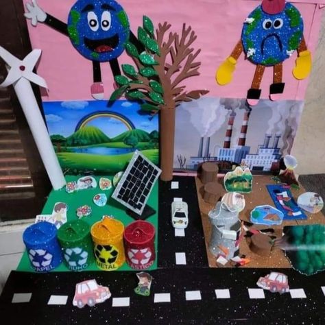 Global Warming #globalwarming #project #children #school #science #laerning Science Exhibition Projects, Environment Projects, School Science Projects, Solar System Crafts, Pinterest Crafts, School Creative, Preschool Arts And Crafts, Science Activities For Kids, Art And Craft Videos