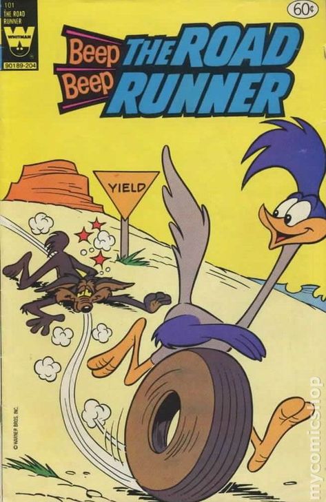 Road Runner Cartoon, The Road Runner, Looney Tunes Characters, Looney Tunes Cartoons, Classic Cartoon Characters, Cartoon Posters, Old Comics, Vintage Comic Books, Retro Comic