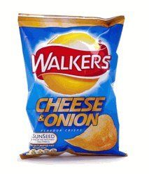 Amazon.com: Walkers Cheese and Onion Crisps - 1.2 oz - 6 Pack: Everything Else Onion Crisps, Cheese And Onion Crisps, Salt And Vinegar Crisps, British Snacks, Walkers Crisps, Canada Food, Best Chips, Cheese Chips, Potato Crisps