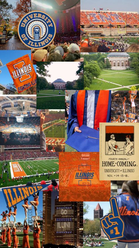 Urbana Champaign Illinois, University Of Illinois Urbana Champaign, University Inspiration, Senior Year Fun, College Inspiration, Champaign Illinois, College Vision Board, Urbana Champaign, Vision Board Images