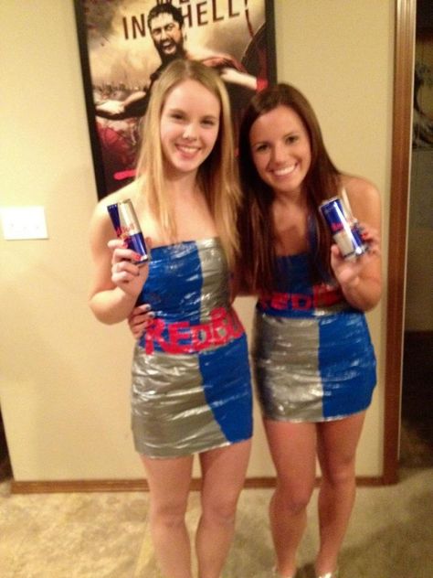 Redbull Halloween DIY Redbull Aesthetic, Homecoming Jeans Ideas, Red Bull Drinks, Carnaval Outfit, Vampire Bride, Cute Group Halloween Costumes, Matching Outfits Best Friend, Duo Halloween Costumes, Cute Couple Halloween Costumes