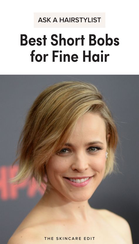 The Best Short Bob Haircuts for Fine Hair Haircuts For Fine Flat Hair, Short Haircut Tutorial, Choppy Bob Hairstyles For Fine Hair, Fine Flat Hair, Bob Haircuts For Fine Hair, Short Hairstyles Fine, Fine Straight Hair, Haircut Tutorial, Chin Length Hair