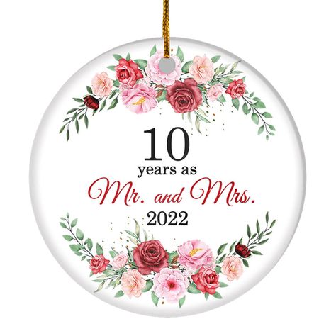 Merry Gifts, 50th Year Wedding Anniversary, Christmas Husband, 55th Wedding Anniversary, 35th Wedding Anniversary, 15th Wedding Anniversary, Ornament Ceramic, 4th Wedding Anniversary, 3rd Wedding Anniversary